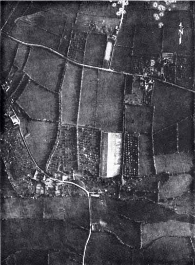 Black & White photo:  May '44 aerial photo of highway positions