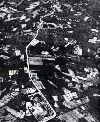 Aerial photo of Minturno-Santa Maria Infante ridge