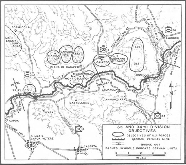 Map No. 5: 3d and 34th Division Objectives