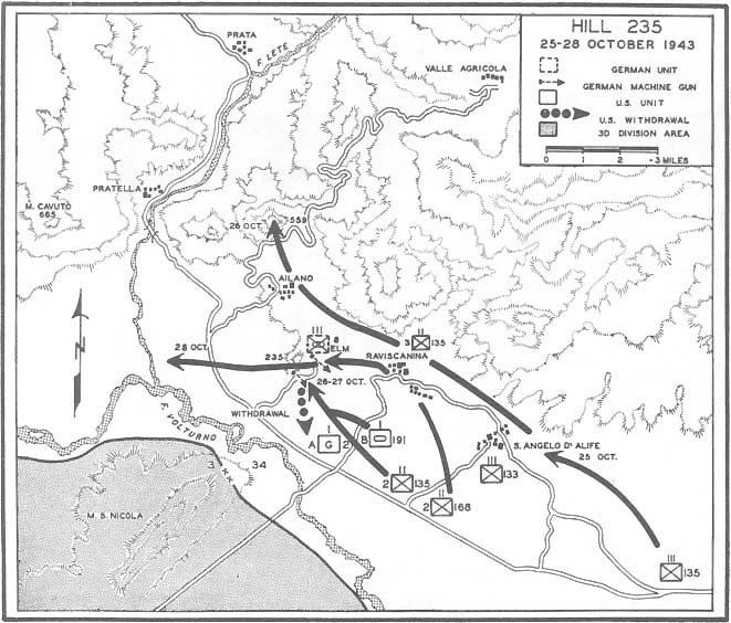 Map No. 23: Hill 235, 25-28 October 1943