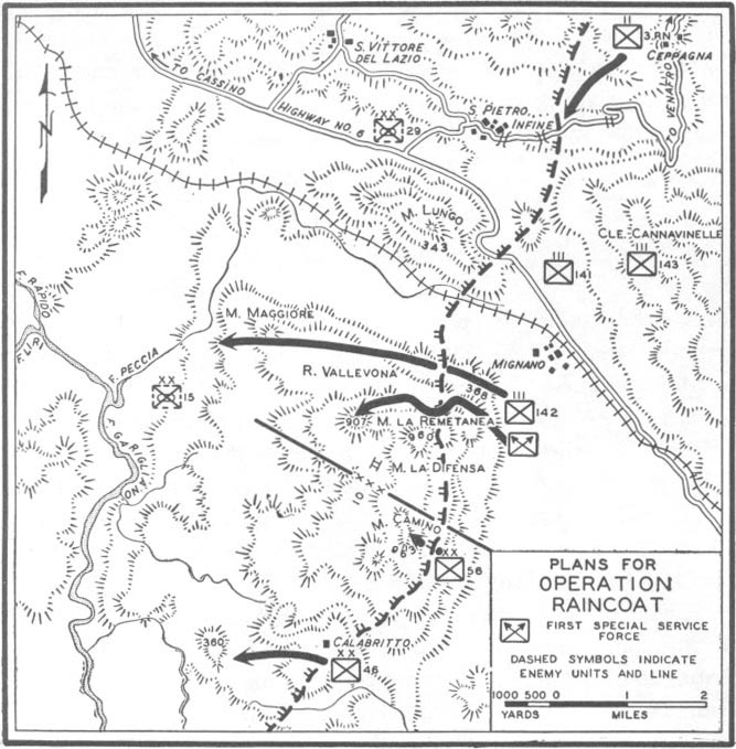 Map No. 5: Plans for Operation Raincoat