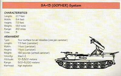 Line Drawing: SA-13 (GOPHER) System
