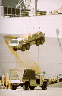 Unloading at a Saudi port
