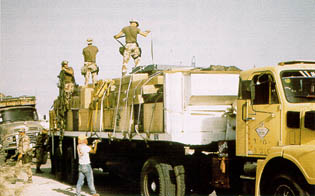 Securing Supplies on a Flatbed