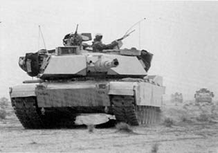 M1A1 Tank of 3d Armored Division Advancing North