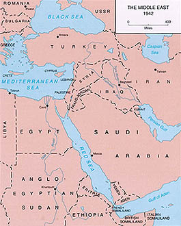 The Middle East - 1942 (map)