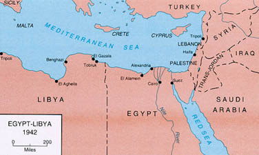 Egypt-Libya - 1942 (map)
