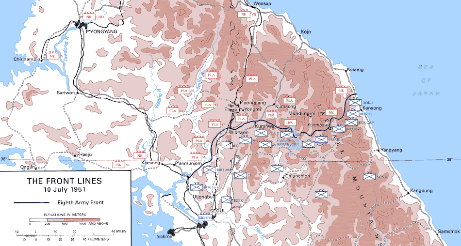 Iron Triangle Korean War Map