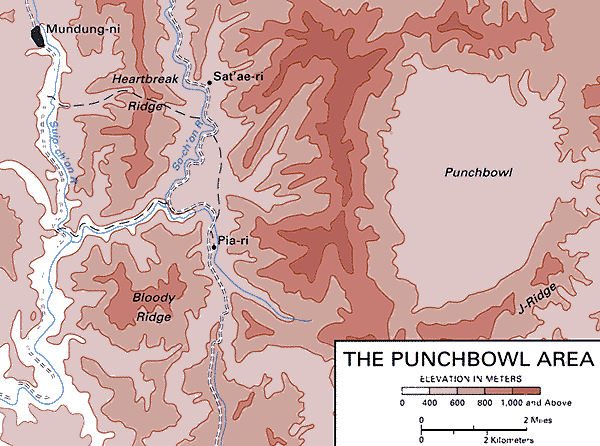 Map: The Punchbowl Area