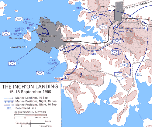 Map: The Inch'on Landing