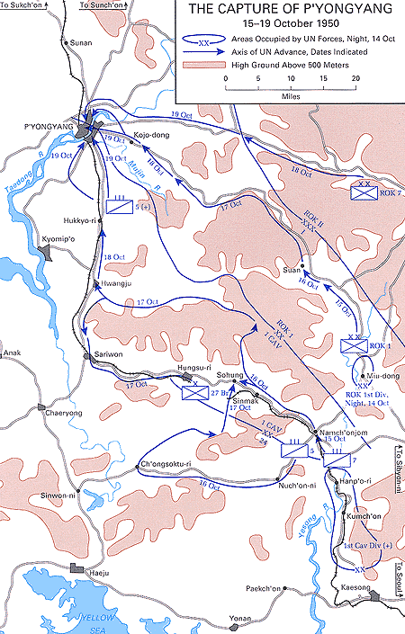 Map: The Capture of P'yongyang