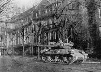 Third Army tank destroyer in Metz.