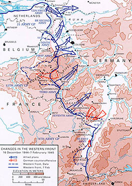 Changes in the Western Front (map)