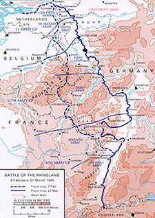 Battle of the Rhineland (map)