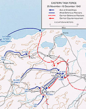 Eastern Task Force - 25 November-10 December 1942 (map)