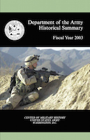 Department of the Army Historical Summary: Fiscal Year 2003