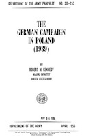 THE GERMAN CAMPAIGN IN POLAND (1939)