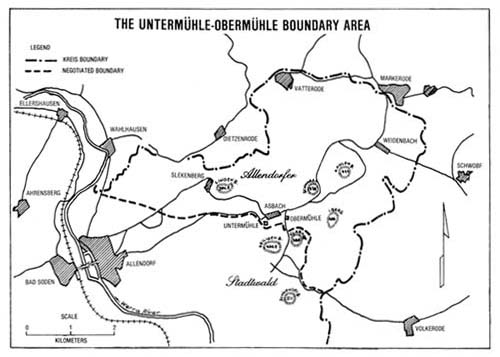 Map 4: The Untermuhle-Obermuhle Boundary Area