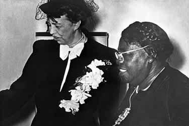 Dr. Mary McLeod Bethune with First Lady Eleanor Roosevelt