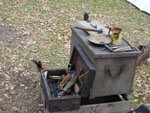 Photo: The blacksmith’s tool chest used by Privates Shields, Willard, and Bratton.