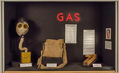 WWI Chemical Weapons exhibit