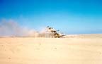 M-60A1 tank belonging to I Marine Expeditionary Force (I MEF) moving across desert