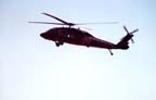 UH-60A Blackhawk in flight over RRP.
