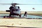 UH-60A Blackhawk being refueled