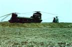 CH-47Ds in dispersal berms