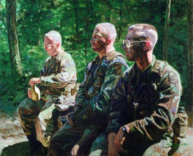 The After Action Review - Oil on canvas, 1994